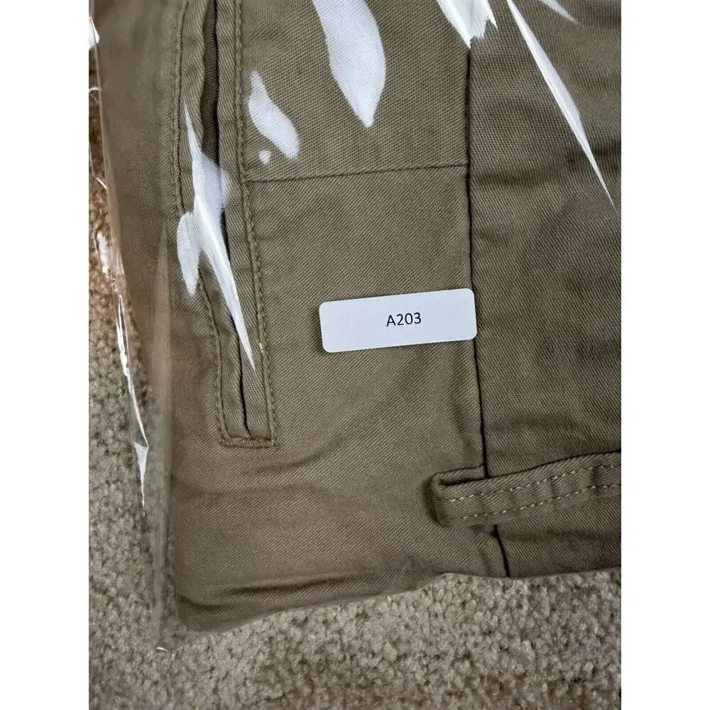 Old Navy Ultimate Slim Chino Shorts Men's 34 Beige Built-In Flex A203